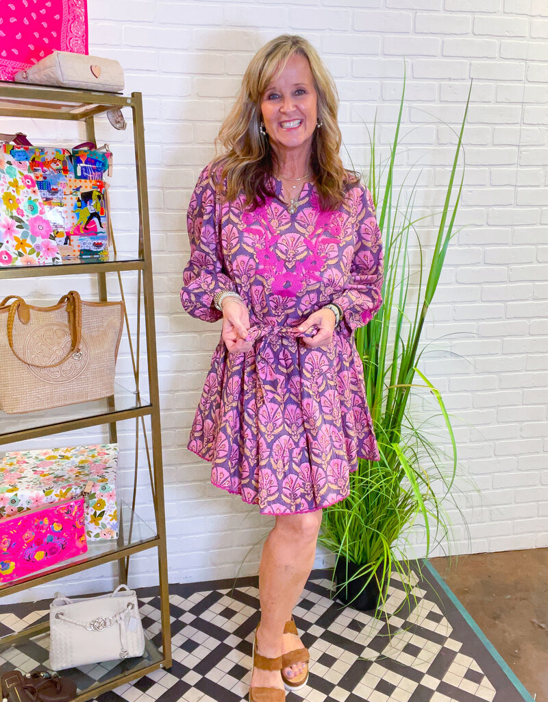 J.HOFFMAN'S Mayra Dress- Plum