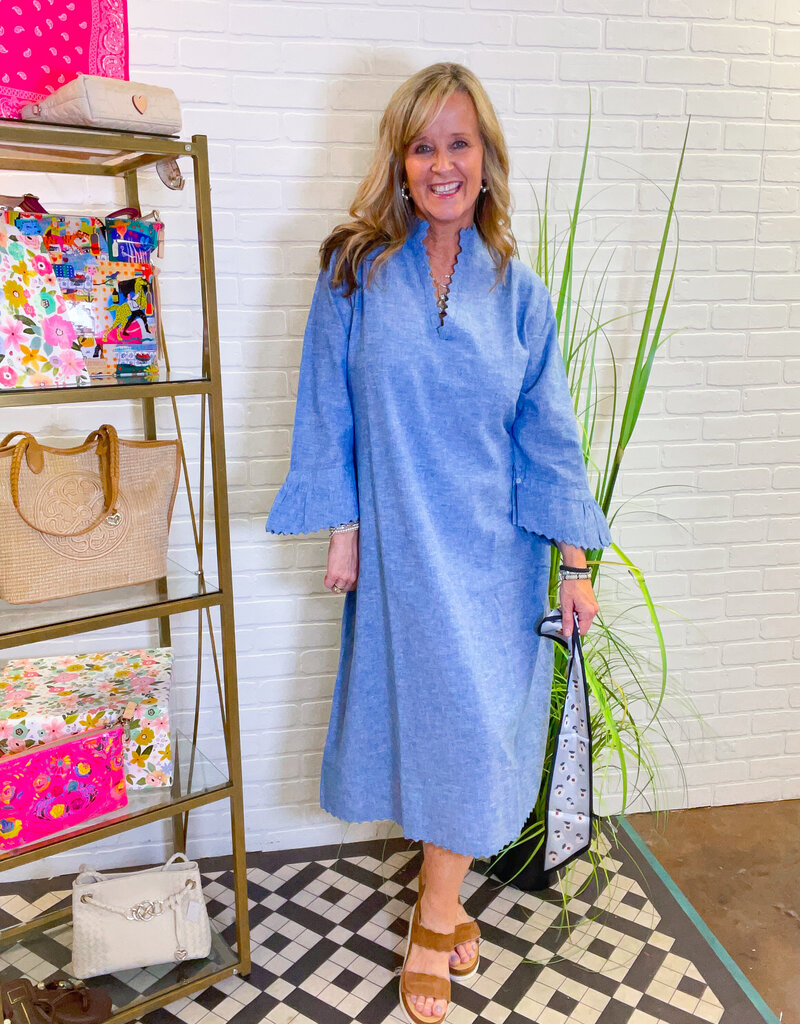 J.HOFFMAN'S Vivian Leigh Dress- Chambray