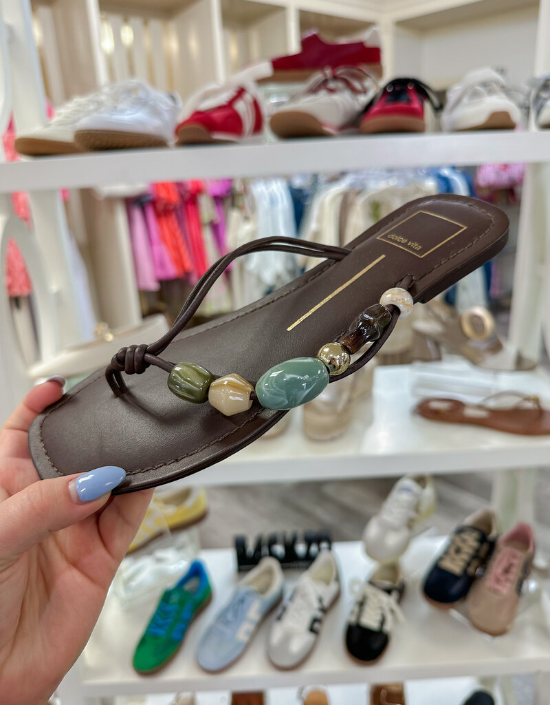 J.HOFFMAN'S Cely Sandal- Dark Brown