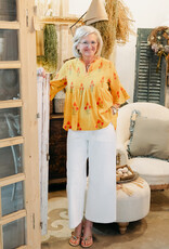 J.HOFFMAN'S Burts Of Sunshine Top- Yellow