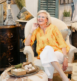 J.HOFFMAN'S Burts Of Sunshine Top- Yellow