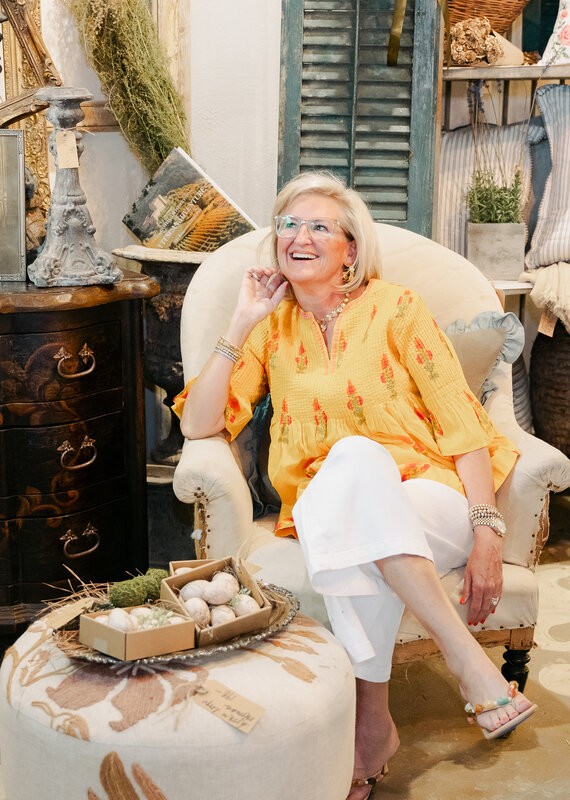 J.HOFFMAN'S Burts Of Sunshine Top- Yellow