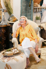 J.HOFFMAN'S Burts Of Sunshine Top- Yellow