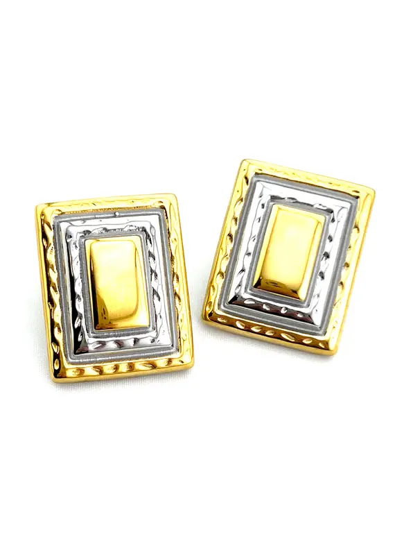 J.HOFFMAN'S Rectangle Mix Earrings