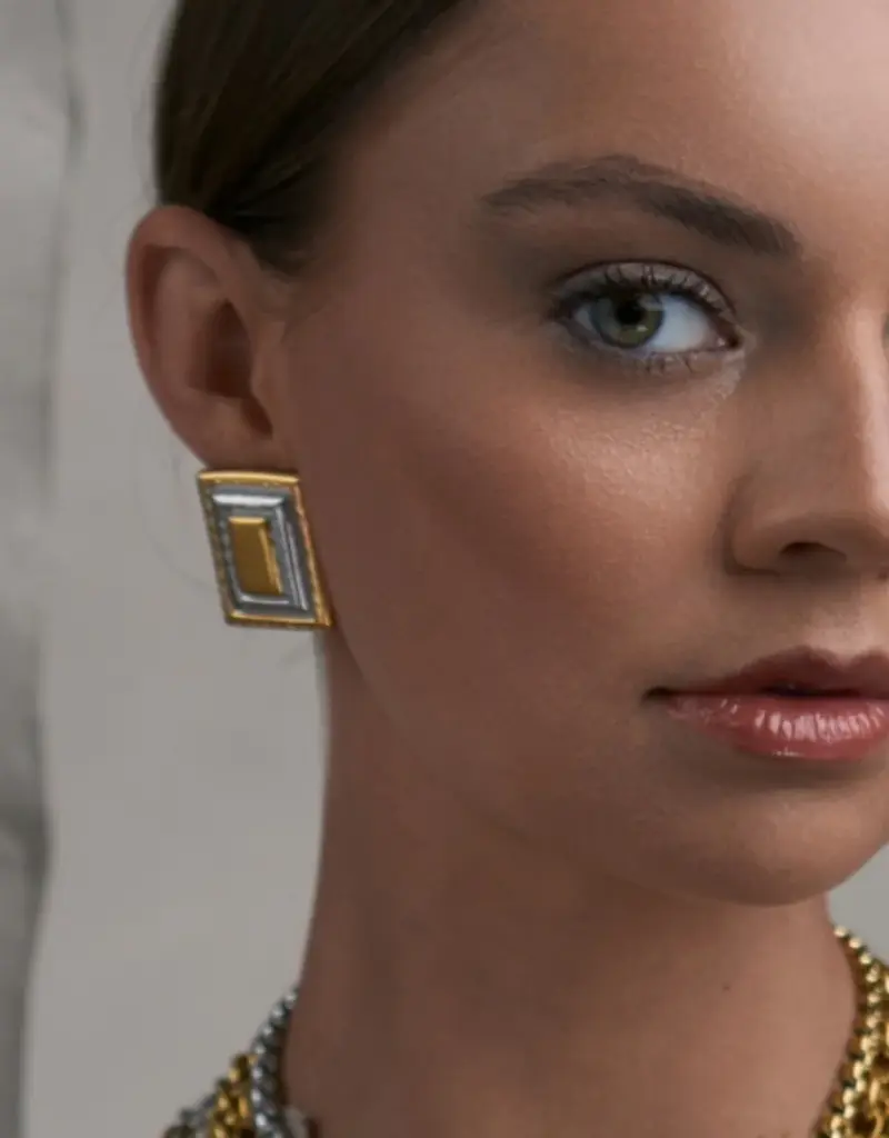 J.HOFFMAN'S Rectangle Mix Earrings