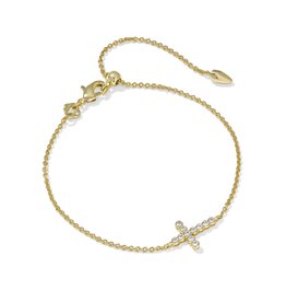 KENDRA SCOTT Cross Crystal Delicate Bracelet