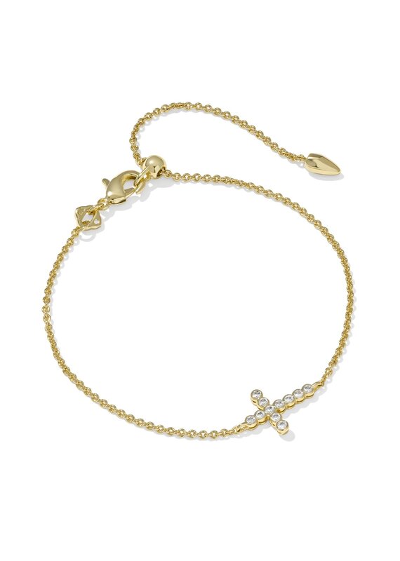 KENDRA SCOTT Cross Crystal Delicate Bracelet