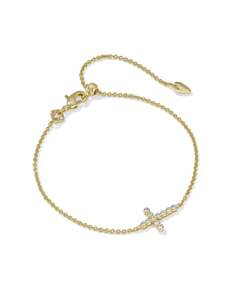 KENDRA SCOTT Cross Crystal Delicate Bracelet
