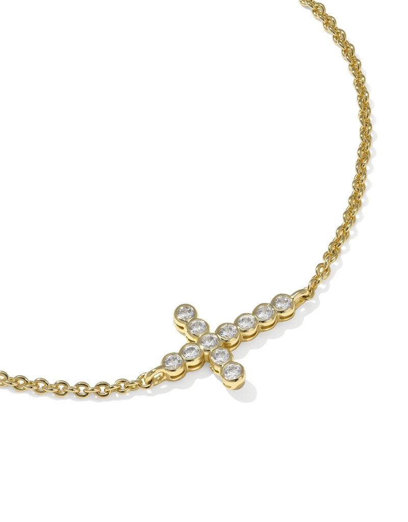 KENDRA SCOTT Cross Crystal Delicate Bracelet