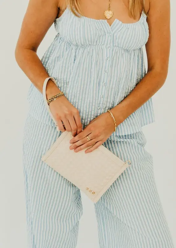 J.HOFFMAN'S Veda Crossbody Bag- Cream