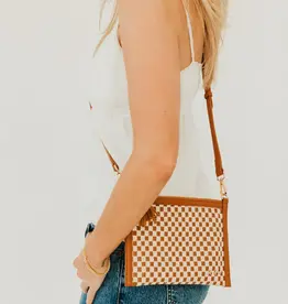 J.HOFFMAN'S Veda Crossbody Bag- Brown