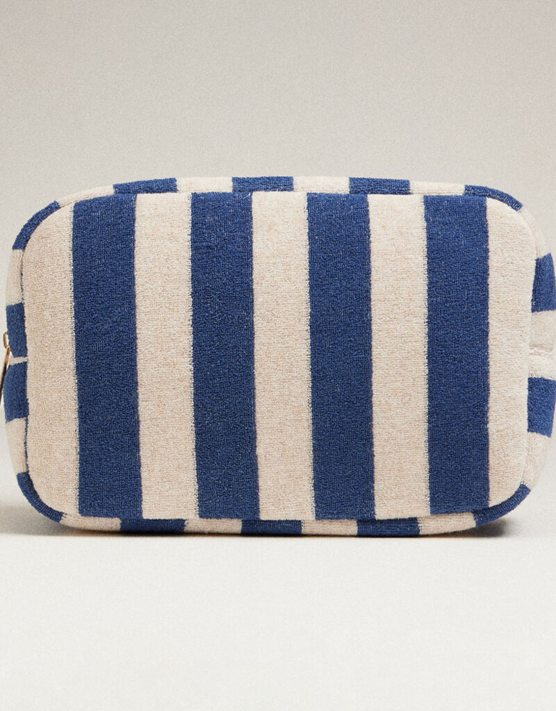 J.HOFFMAN'S Terrycloth Pouch- Navy