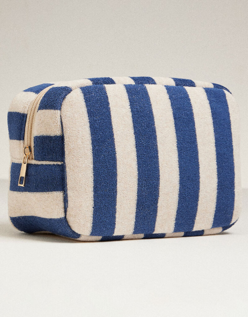 J.HOFFMAN'S Terrycloth Pouch- Navy