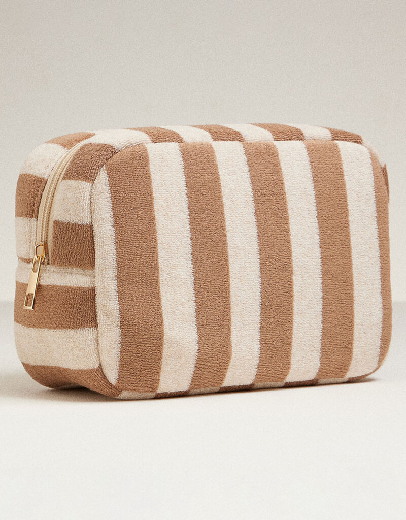 J.HOFFMAN'S Terrycloth Pouch- Beige