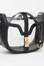 J.HOFFMAN'S Clear Saddle Bag- Black