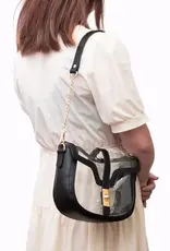 J.HOFFMAN'S Clear Saddle Bag- Black