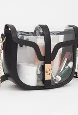 J.HOFFMAN'S Clear Saddle Bag- Black