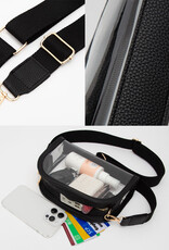 J.HOFFMAN'S Clear Camera Bag- Red