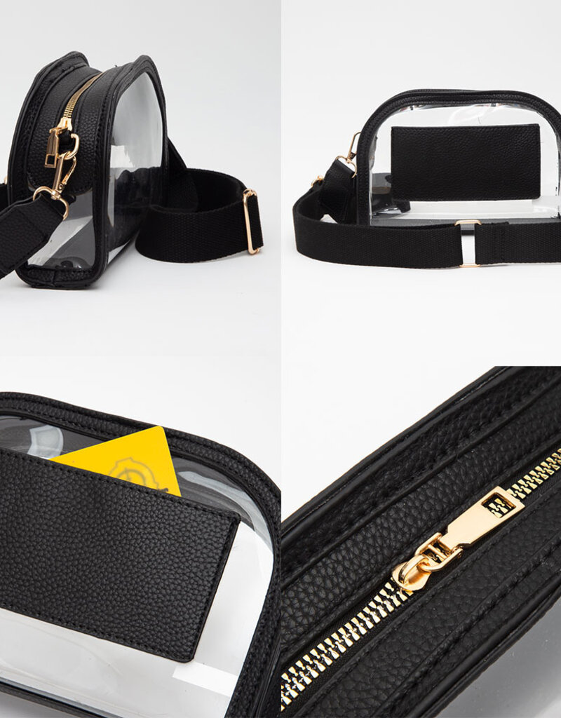 J.HOFFMAN'S Clear Camera Bag- Red