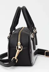 J.HOFFMAN'S Clear Top Handle Bag- Black