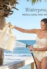 J.HOFFMAN'S Jelly Tote Bag- Ecru Raffia Bow