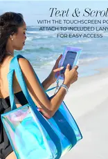 J.HOFFMAN'S Jelly Tote Bag- Emerald Blue Soap Bubbles