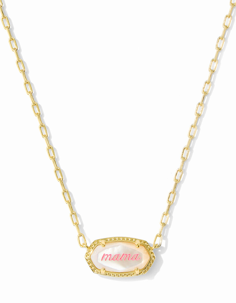 KENDRA SCOTT Elisa Mama Script Necklace