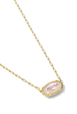 KENDRA SCOTT Elisa Mama Script Necklace
