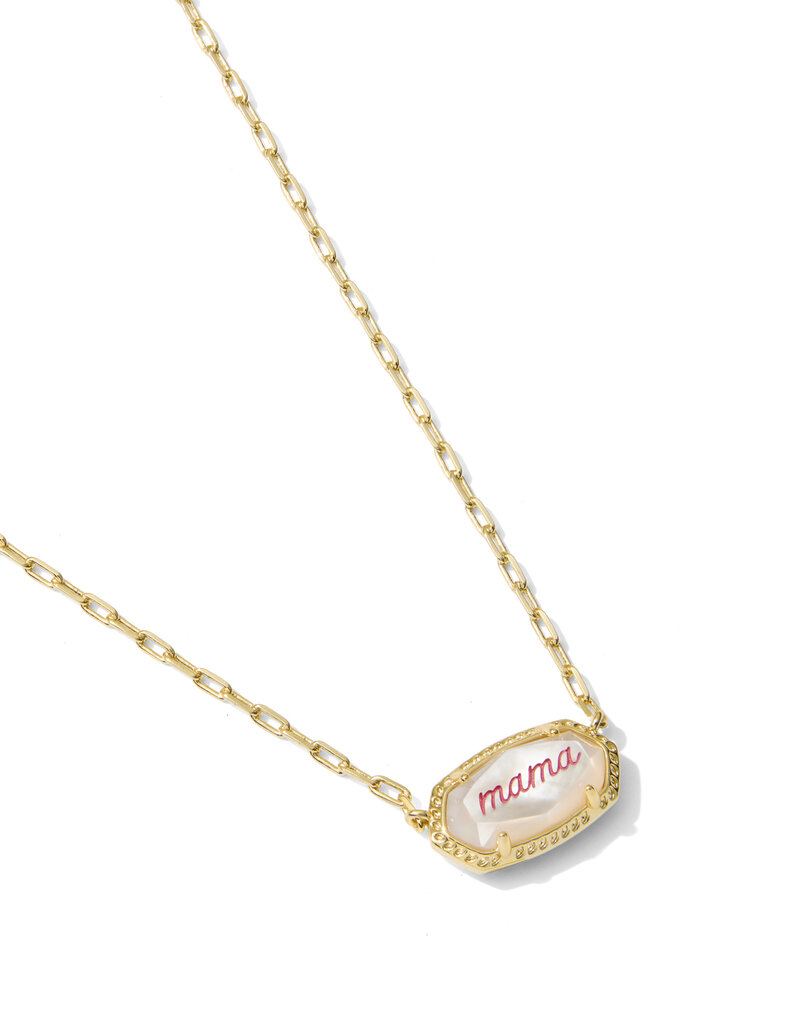 KENDRA SCOTT Elisa Mama Script Necklace