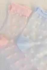 J.HOFFMAN'S Sheer Socks Set of 2- Sweet Hearts