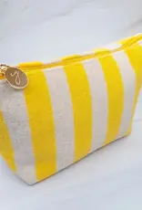 J.HOFFMAN'S Terry Striped Pouch- Sunny Yellow