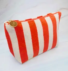 J.HOFFMAN'S Terry Striped Pouch- Citrus Rust