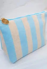 J.HOFFMAN'S Terry Striped Pouch- Sky Blue
