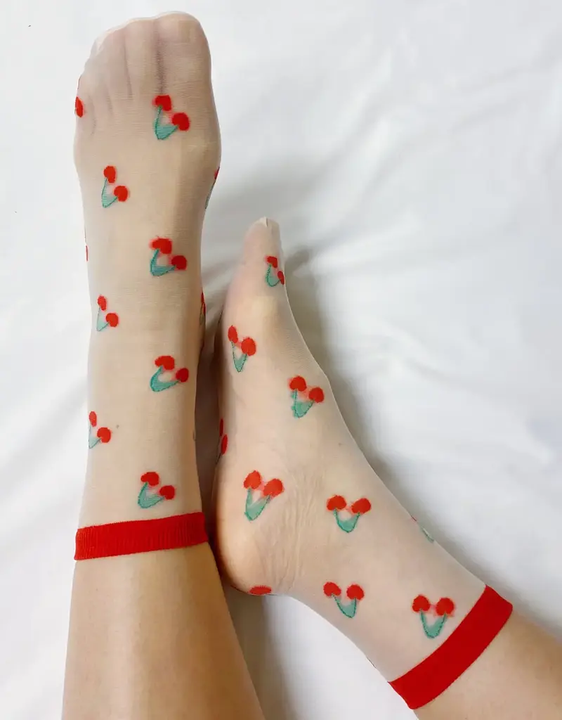 J.HOFFMAN'S Sheer Socks Set of 2- Sweet & Fruity