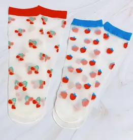 J.HOFFMAN'S Sheer Socks Set of 2- Sweet & Fruity