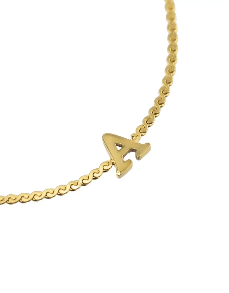 J.HOFFMAN'S Dainty Initial Bracelet