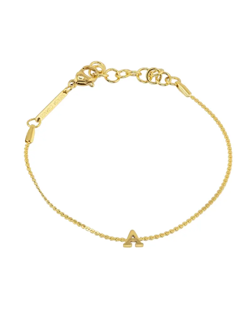 J.HOFFMAN'S Dainty Initial Bracelet