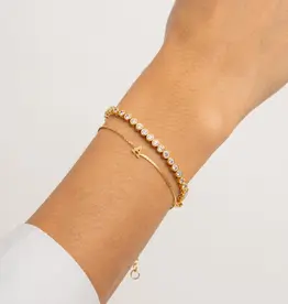 J.HOFFMAN'S Dainty Initial Bracelet