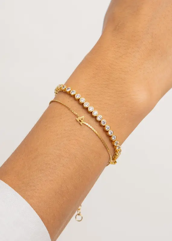 J.HOFFMAN'S Dainty Initial Bracelet