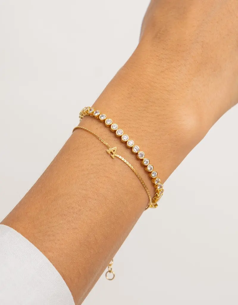 J.HOFFMAN'S Dainty Initial Bracelet
