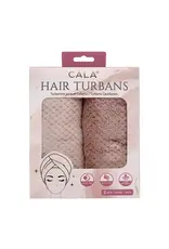 J.HOFFMAN'S Hair Turban Set of 2- Nude