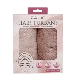 J.HOFFMAN'S Hair Turban Set of 2- Nude