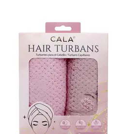 J.HOFFMAN'S Hair Turban Set of 2- Pink