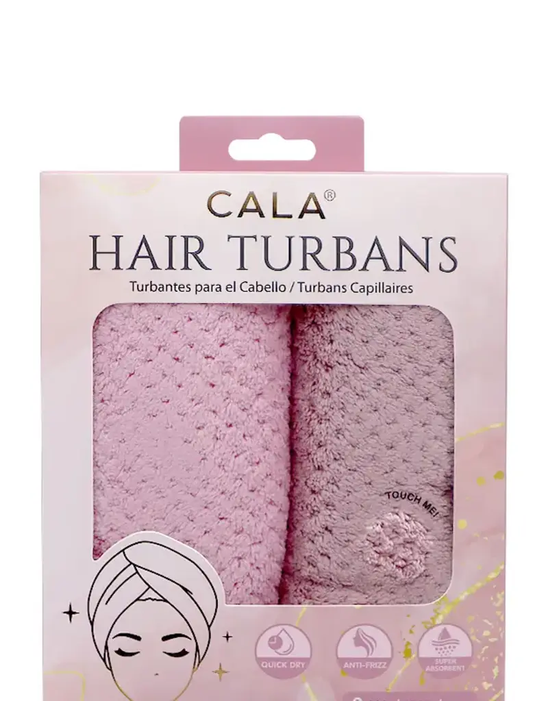 J.HOFFMAN'S Hair Turban Set of 2- Pink