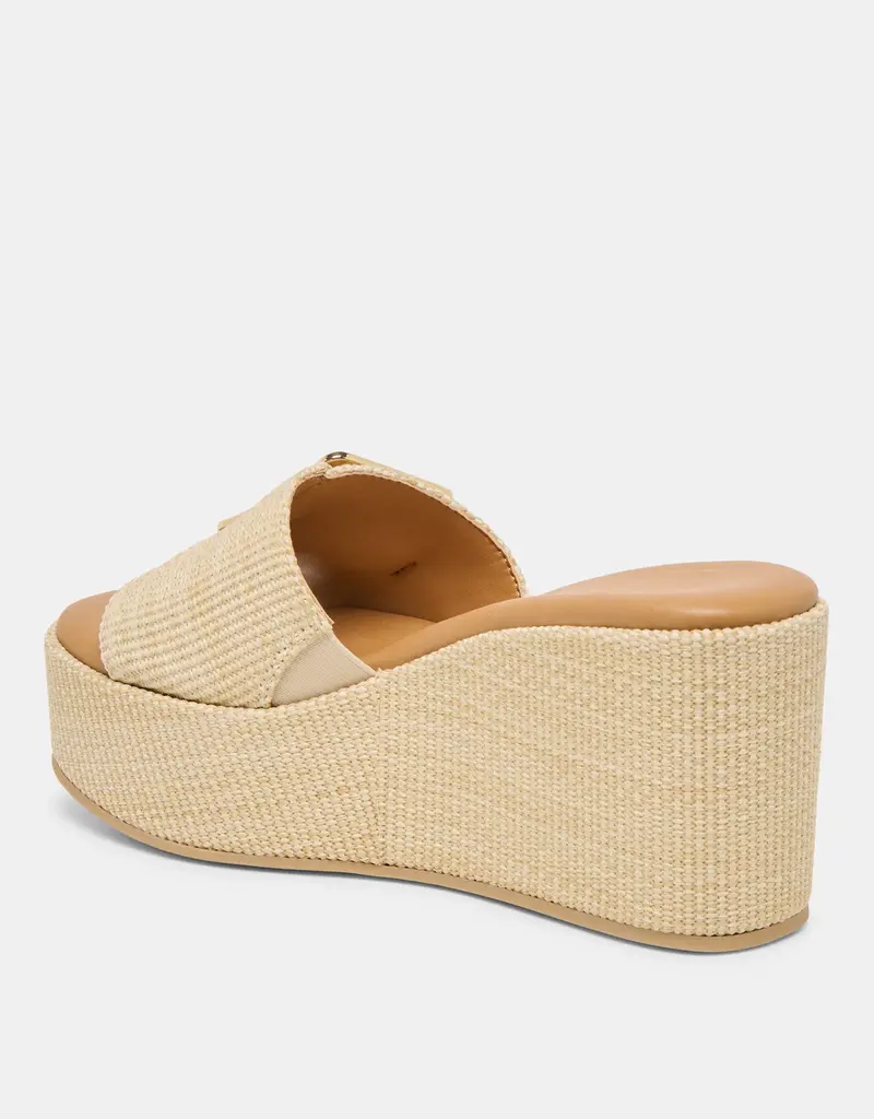 J.HOFFMAN'S Jilian Platform- Natural Raffia