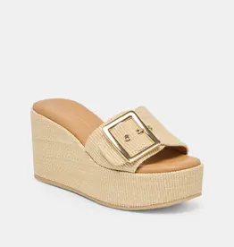 J.HOFFMAN'S Jilian Platform- Natural Raffia