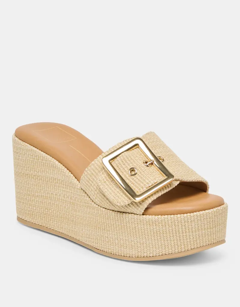 J.HOFFMAN'S Jilian Platform- Natural Raffia