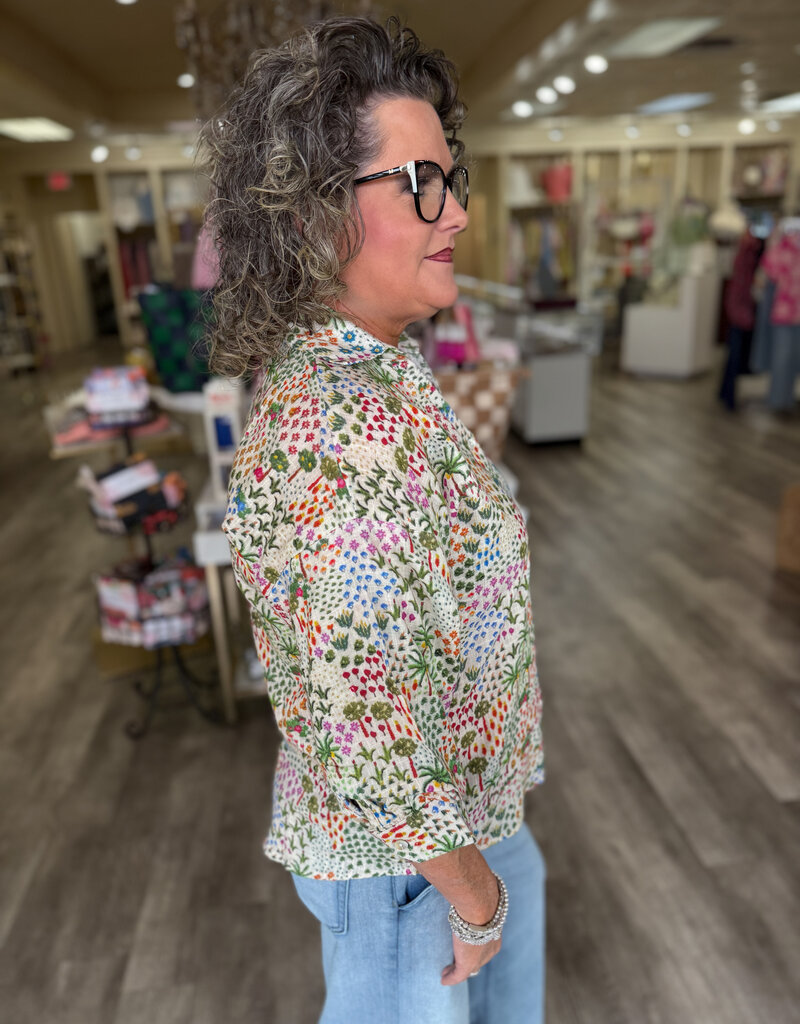 J.HOFFMAN'S Feelings Top- Sage