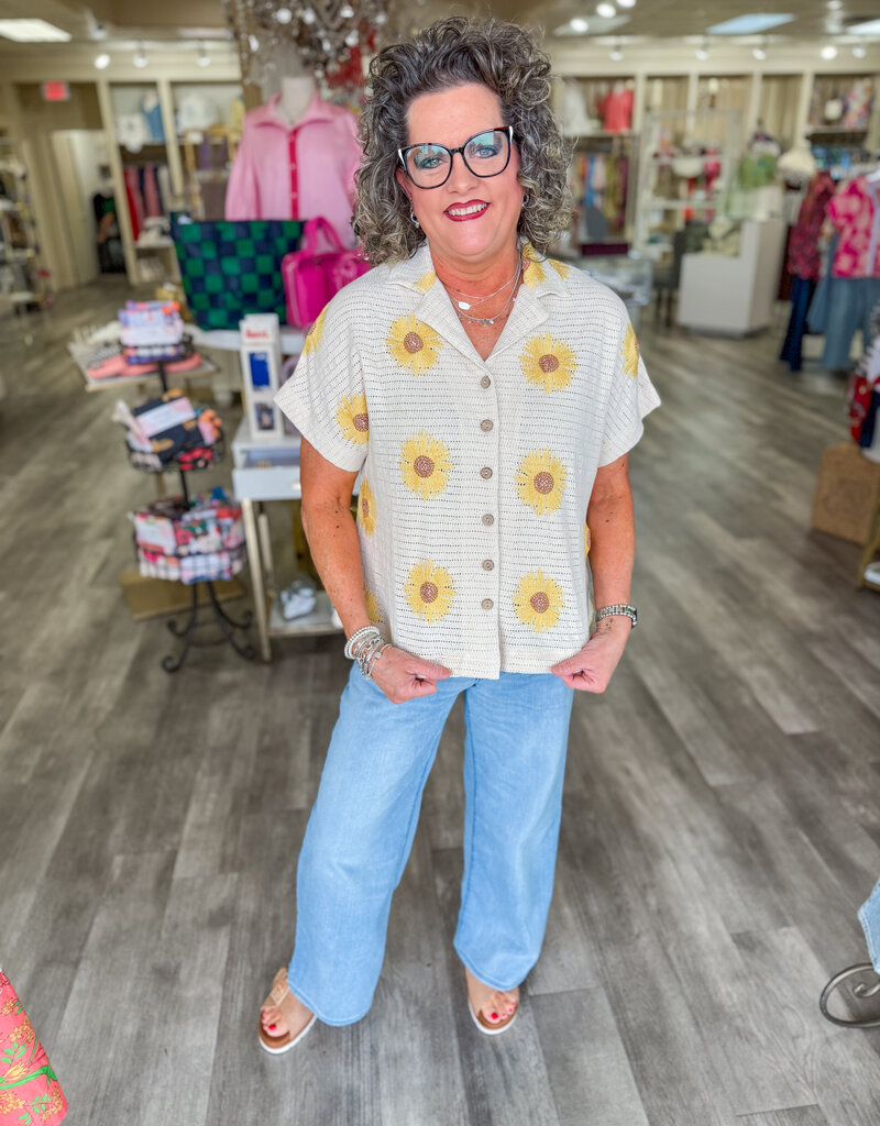 J.HOFFMAN'S Sunflower Shacket