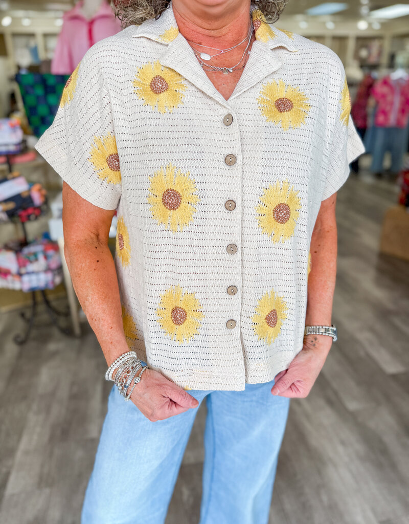 J.HOFFMAN'S Sunflower Shacket